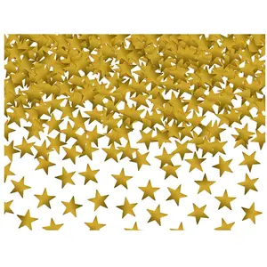 Partydeco Confetti Stars, or, 10mm, 30g (1 pkt / 1 pc.) pas cher