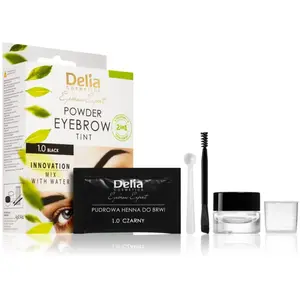 Comparateur de prix : Delia cosmetics - Henné pour les sourcils en poudre - 1.0 Noir - 4g