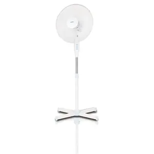 MPM MWP-17 Ventilateur sur pied oscillant 42 cm Hauteur réglable 3 vitesses Blanc 50 W 40 W Polymère sans BPA