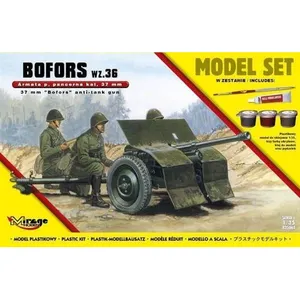 37mm Bofors Wz 36 Anti Tank Gun(modelset - 1:35e - Mirage HobbyVendu parfnac-be