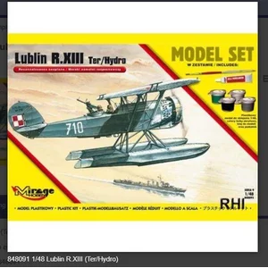 Comparateur de prix : Lublin R.xiii Ter/hydro Reconnaissance S Seaplane (model Set)- 1:48e - Mirage Hobby