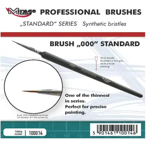 Mirage Hobby Standaard Penseel Nr 3/0 Synthetisch haar pas cher