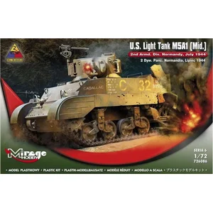 Bouwpakket Mirage-Hobby Mirage 726086, U.S. Light Tank M5A1 (Mid.) '2nd Armd. pas cher