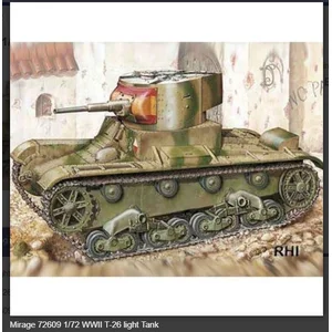 Bouwpakket Mirage-Hobby Mirage 72609 1/72 WWII T-26 light Tank model 1933Vendu parbol