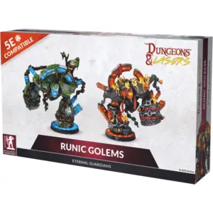 Archon Studio Dungeons & Lasers Miniatures: RUNIC GOLEMS pas cher