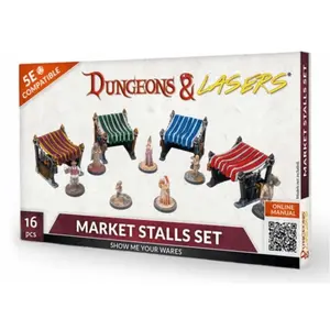 Archon Studio Dungeons & Lasers Expansion Set: MARKET STALLS SET pas cher