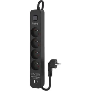 Kerg M02523 Multiprise Usb C/a 4 Prises Avec Interrupteur 3 M 16a pas cher