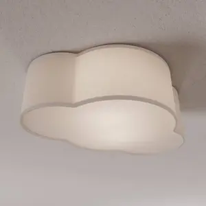 EULUNA Plafonnier Cloud En Tissu, Longueur 41 Cm, Gris pas cher