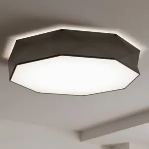EULUNA Plafonnier Kantoor New, Ã 88 Cm, Noir pas cher