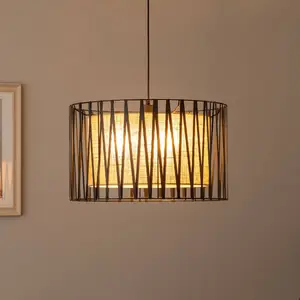 Lustre - NONAME - TK Lighting Harmony 4557 - Suspension 3x15 W - Couleur Noir - Style Moderne pas cher