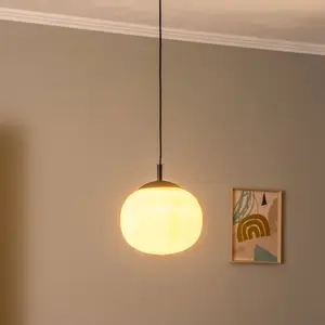 VIBE Hanglamp Wit/Zwart - Modern Design, E27 Fitting pas cher