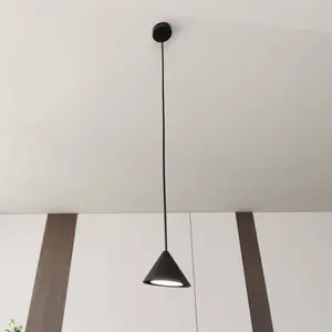 ELIT Spot Hanglamp Zwart Kegelvormige Kap - Keuken, Eettafel pas cher