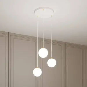Emibig Lampe Suspendue Royal blancor 3 x E14 pas cher