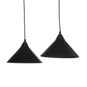 Emibig ABRAMO Plafonnier suspendu Abramo noir 2x E27 pas cher