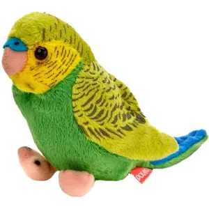 Beppe Parrot mascot vert et bleu 13 cm (13 cm) pas cher