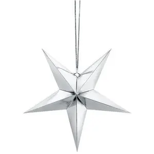 Party-Decoration Partydeco - Hanger Glimmende Ster Zilver (30 cm) pas cher