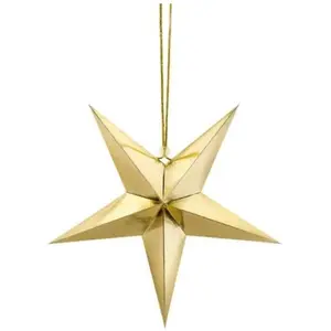 Party-Decoration Partydeco - Hanger Glimmende Ster Goud (30 cm) pas cher