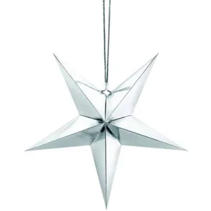 Party-Decoration Partydeco - Hanger Glimmende Ster Zilver (45 cm) pas cher