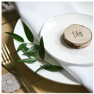 Partydeco Marque place rondin de bois (par 20) pas cher