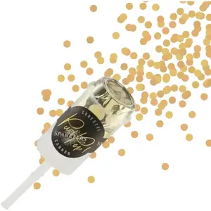PartyDeco Confettis push pop doré pas cher