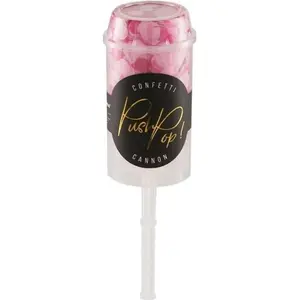 Canon à confettis Push Pop - PARTYDECO - Mixte - Rose - Adulte pas cher