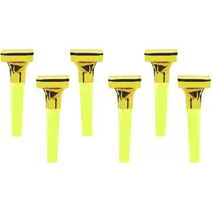 Party-Decoration Partydeco - Roltongen Goud (6 stuks) pas cher