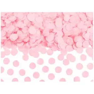 Partydeco po Confetti Circles, licht roze, 15g pas cher
