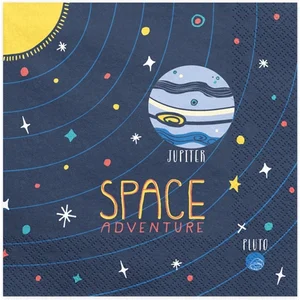 PARTYDECO - 20 papieren space adventure servetten pas cher