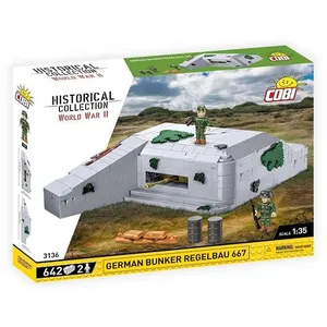 COBI 3136 - GERMAN BUNKER REGELBAU 667 - JEU DE CONSTRUCTION - BLANC pas cher
