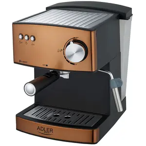 Adler CafetiÃ re Espresso, Aluminium, Doré 31,5 x 33,5 x 26 cm AD 4404cr pas cher