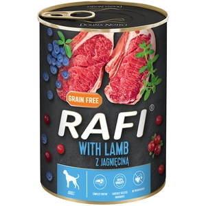 24x400g Rafi Adult, avec agneau, nourriture humide pour chiens pas cher