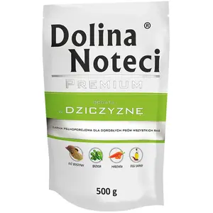 10x500g Dolina Noteci Premium en sachets, cerf, nourriture humide pour chiens pas cher