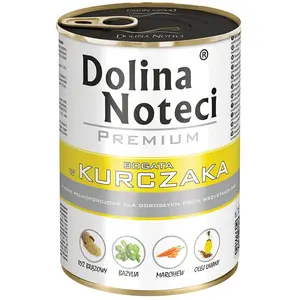 24x400g Dolina Noteci Premium, poulet, nourriture humide pour chiens pas cher