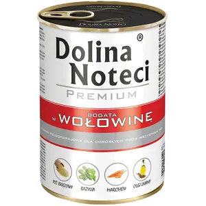 24x400g Dolina Noteci Premium, boeuf, nourriture humide pour chiens pas cher