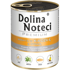 12 x 800 g Dolina Noteci Premium, canard au potiron, nourriture humide pour chiens pas cher
