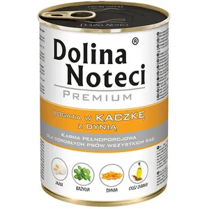 24x400g Dolina Noteci Premium, canard au potiron, nourriture humide po... pas cher