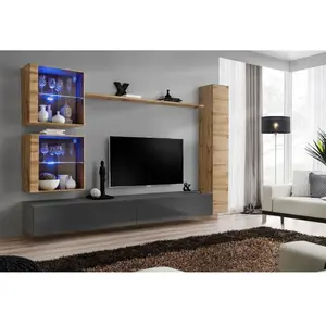 AC-DÉCO Ensemble Mural - Switch Xviii - 2 Vitrines Led - 1 Vitrine Ver...Vendu paramazon