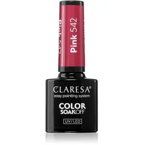 Claresa, Vernis à ongles, Soak Off UV/LED Pink hybrid polish 542 5g (Rose, Vernis semi-permanent) pas cher