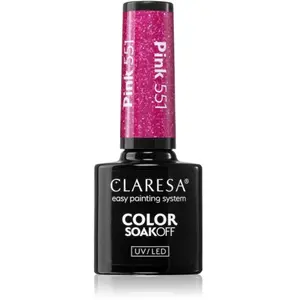 Claresa, Lotion pour le corps, Soakoff Gel Uv/Led - Rose 551, 5 Ml (5 ... pas cher