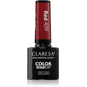 Claresa, Vernis à ongles, UV LED Nail Polish Collection Hybrid Manicure Soak Off - Red Color No. 439 5ml pas cher