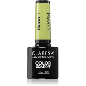 Claresa, Vernis à ongles, Vernis à ongles UV néon 5ml - Lot de 3 pas cher