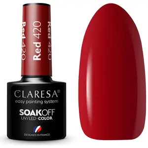 Claresa, Lotion pour le corps, SoakOFF UV/LED Gel Rouge 420 5ml (5 ml) pas cher