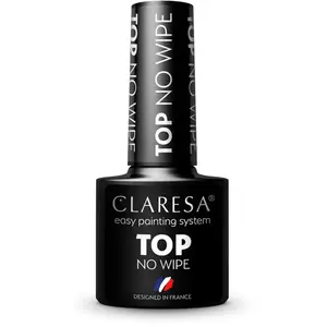 Claresa, Vernis à ongles, Top No Wipe top curing for hybrid varnish without washing 5g (Transparent, Vernis semi-permanent) pas cher