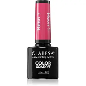 Claresa, Vernis à ongles, Soak Off UV/LED Laque hybride néon 5 5g pas cher