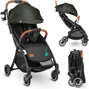 Poussette bébé compacte LIONELO Julie One - Jusuq'à 22 Kg - Vert pas cher