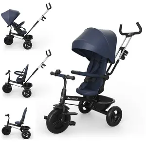 Comparateur de prix : Kinderkraft Tricycle ASTON 2 PLUS bleu marine KRASTO02NAVPL00