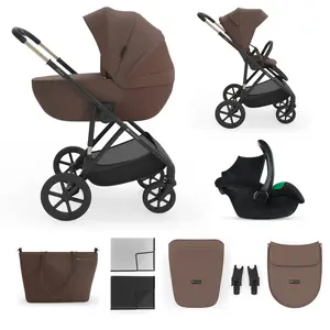 Kinderwagen Kinderkraft Prime3 PRO 3-in-1 Velvet Mocca