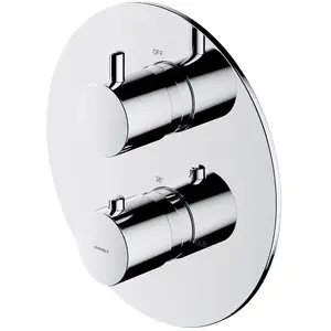 Omnires, Robinetterie de salle de bains, Y Unterputz-Thermostat-Wannen- und Brausearmatur, Chrom pas cher