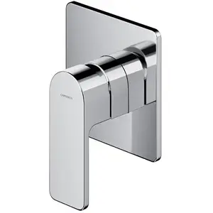 Omnires, Robinetterie de salle de bains, Robinet de douche encastré Baretti, formes géométriques modernes et durables pas cher