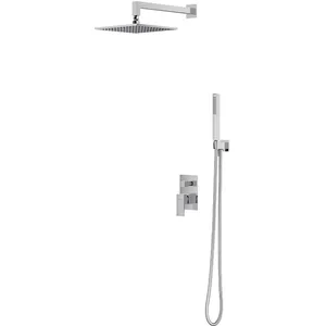 OMNIRES Fresh - Doucheset met inbouwkraan, met inbouwdeel, 25x25 cm, chroom SYSFR17CR pas cher